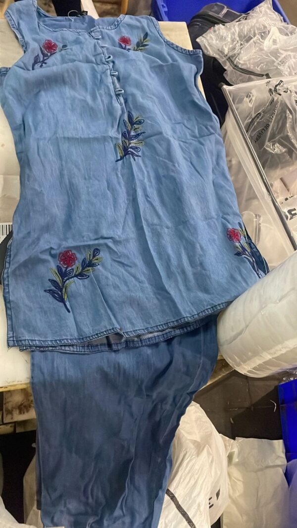 Denim Top And Jean For Women Size M
