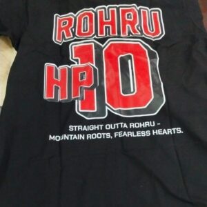 Men Black Printed Colour Half Sleeve T Shirt Size M