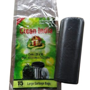 Green India Large Garbage Bag Size 25 X 30 15 Pcs