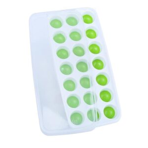 Dora Kitten Ice Cube Mold Silicone Flexible Non Slip Professional 21Cavity Soft Ice Maker Mold Ice Cube Tray With Lid