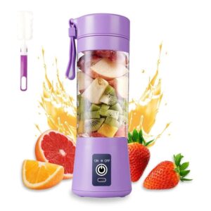 Cuisinart Rechargeable Portable Electric Usb Juicer Bottle Blender Purple Colour