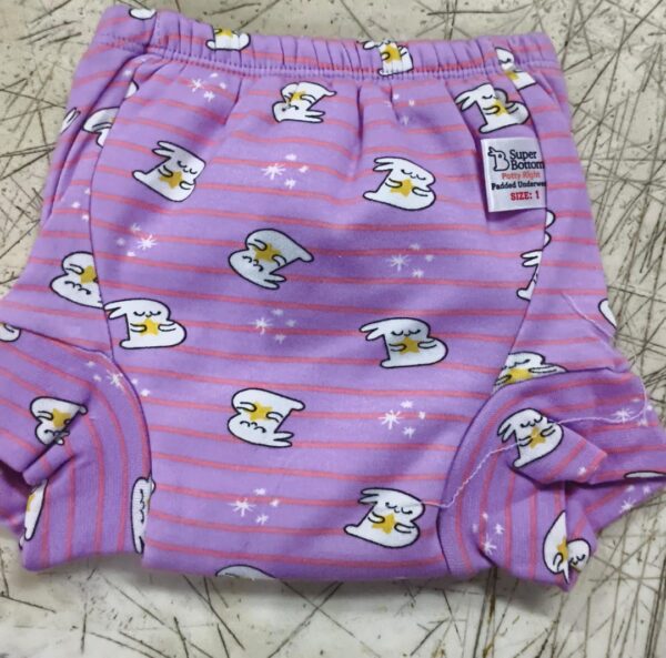 Superbottoms Padded Underwear Purple Printed Size 1