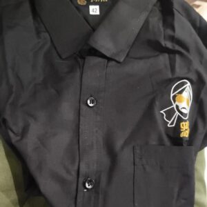 Men Long Black Shirts Sardar Print Size 42