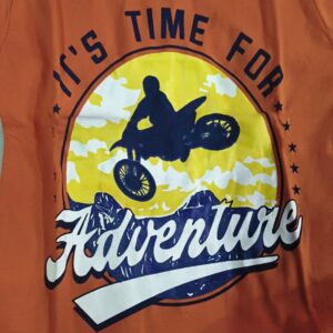 Cotton Orange Print Shirt 18 12 Yrs