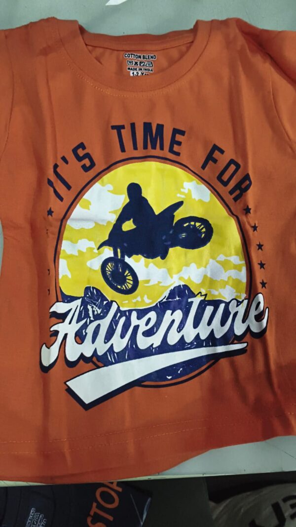 Cotton Orange Print Shirt 18 12 Yrs