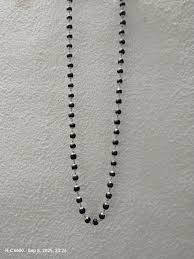 Vibesle Karungali Malai Silver Cap Plated Necklace 54 Beads Original Black Ebony Wood For Men & Women