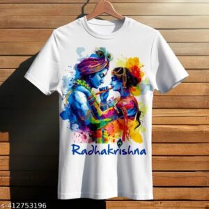 Shri Krishna Printed White Colour Size 32