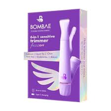 Bombae 6 IN 1 Sensitive Trimmer 90 min Runtime 4 Length Settings White