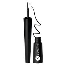 SUGAR Cosmetics Gloss Boss 24Hr Glossy Eyeliner Gel With Brush 01 Back In Black Black Eyeliner 2 5ml