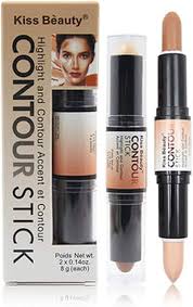 Kiss Beauty Stick Contour Highlighter Ivory White Light Brown 8 g