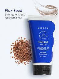 ARATA Hair Styling Gel for Men Daily Use Strong Hold With Organic Flaxseed Hair Gel 150 ml