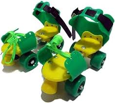 Private Lable Kids Dry Skates Size 6 12 Years Green And Yellow