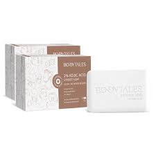 BODYTALES Kojic Acid 2 Soap with Glutathione For Pigmentation Sun damage Soap for Men Women Suitable for All Skin Types 100x 3 N