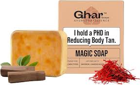 Ghar Soaps Sandalwood Saffron Magic Soaps For Bath 100 Gms Pack Of 1