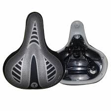 Private Lable Black And Grey Plastic Printed Sports Bicycle Seat