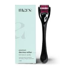 mars by GHC 0 5mm Derma Roller 540 Titanium Micro Needles for Hair Growth Beard Care