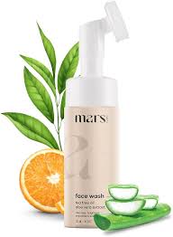 mars by GHC Foaming With Built in Brush Tea Tree Aloe Vera Vitamin C No Paraben Face Wash 120 ml