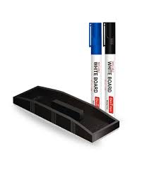Private Lable Magnetic Acrylic Notepad set of 2 Black Marker with Duster