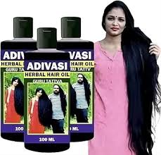 ADIVASI sudhneelgiri Herbal Hair Oil for Women and Men for Shiny Hair Long 100 ml pack of 3