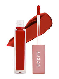 SUGAR Cosmetics Mettle Matte Liquid Lipstick For Women 7Ml 11 Rigel Rusty Orange