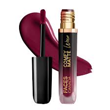 FACES CANADA Comfy Matte Wow Liquid Lipstick Plum Passion 04 3 8 ml