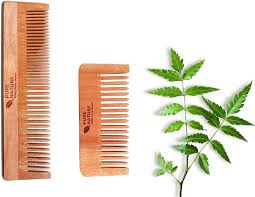 Private Lable Neem Wooden Comb pack Of 2