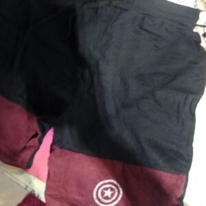 Private Label Boys Black Meroon Shorts S Size