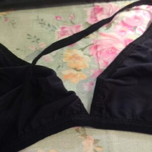 Private Label Women Inner Wear Black Colour Bra Panty