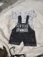 Private Label Stylish Printed Dungaree Set 20 Size