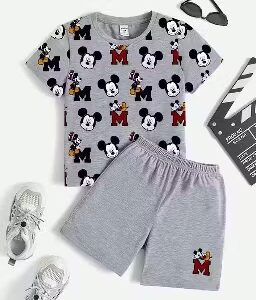 Private Label Boys Clothing Set Grey L Size