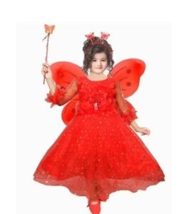 Private Label Princess Pari Frock Dress Red 6 To 9Y