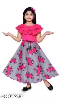 Private Label Girls Multicolour Frock Free Size