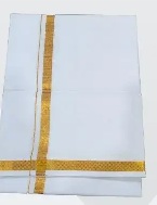 Private Label Cotton Jari lungi White