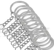 Private Label High Quality Metal 30 Pcs Multipurpose Keychain