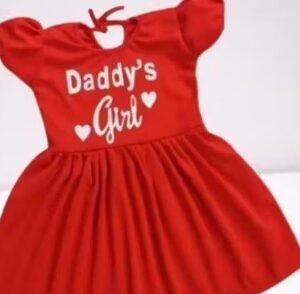 Private Label Prss Trendy Girls Frocks Dresses Size 3 To 6M Red