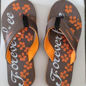 Private Label Modern Graceful Women Flipflops And Slippers Brown Orange Colour