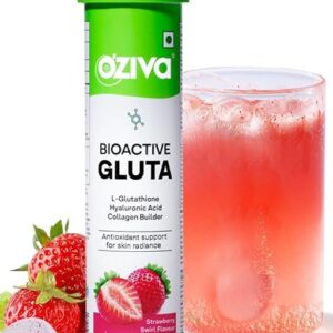 OZiva Bioactive Glutathione Tablets for Radiant Skin 10 Effervescent Tablets