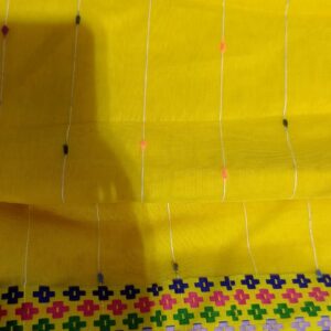 Private Label Yellow Handloom Saree