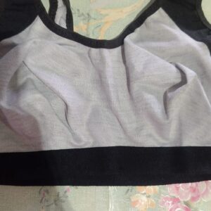 Private Label Black Grey Colou 34 Size Sport Bra