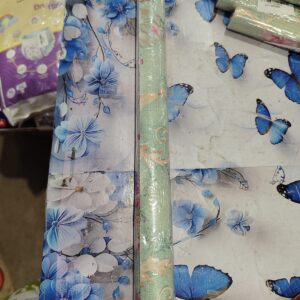 Private Label BHW Wallpaper Floral Design Color Blue SelfAdhesive Wallpaper PVC Waterproof G18