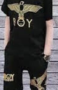 Private Label Stylish Modern Boy Tshirt Black Colour Size 20