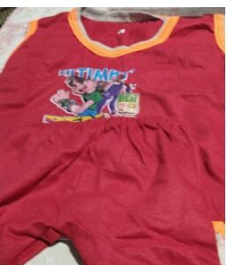 Private Label Cotton T Shirt and Panties Set for Baby Boys and Girls size l