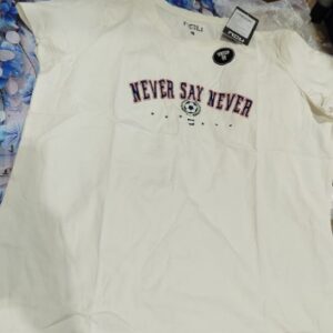 Now womans t shirt white colour m size