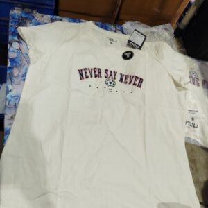 Now womans t shirt white colour l size