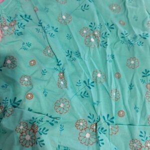 Zoo Green Frock For Baby Girl 5 No Size Cotton