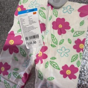 Pantaloons Cute Baby Girl Half Pant 3 to 6M Bright white