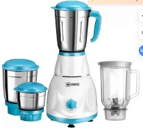 Havok Neo 550W Plastic Blue & White Copper Winding Mixer Grinder with 4 Jars