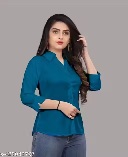 Private Label Womens S Size Shirts Teal Colour