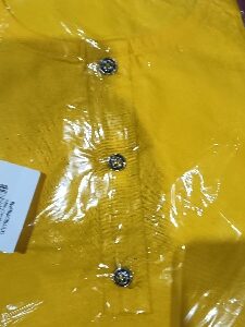 Private Label Womens M Size Yellow Kurta