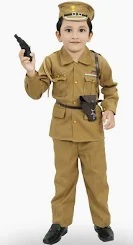 Private Label Kids Police Dress 24 Size Khaki